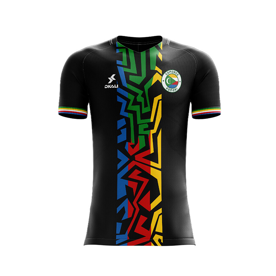 Maillot Dkali Comores noir 2022