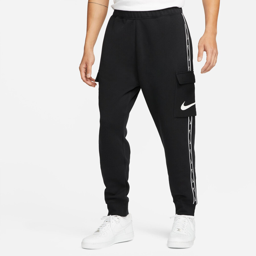 Pantalon survetement Nike cargo Fleece noir blanc sur Foot