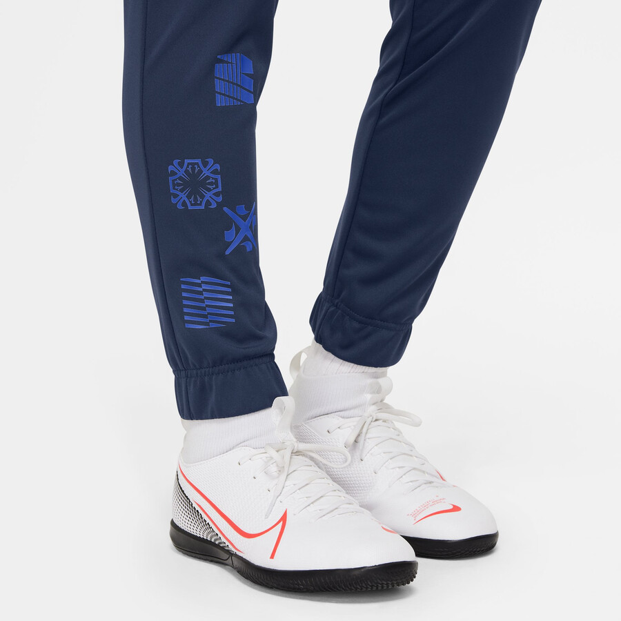 Pantalon survetement junior Nike CR7 bleu or 2022 23 sur Foot