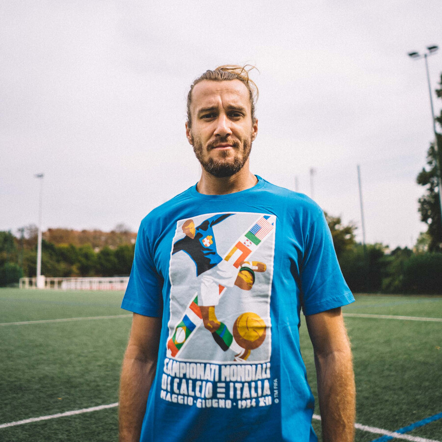 T-shirt Copa Coupe du Monde 1934 bleu