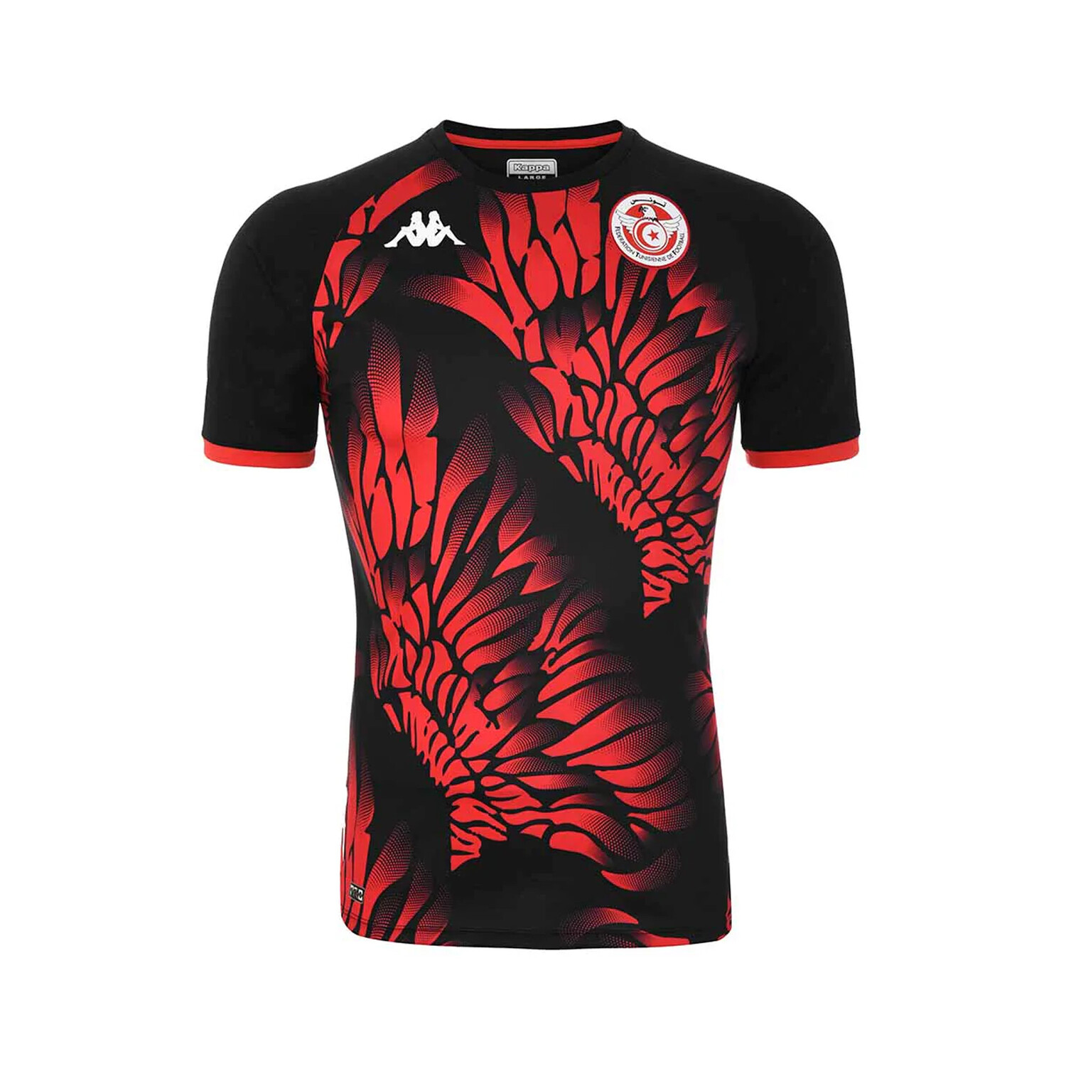 Maillot Entra Nement Tunisie Noir Rouge Sur Foot Fr