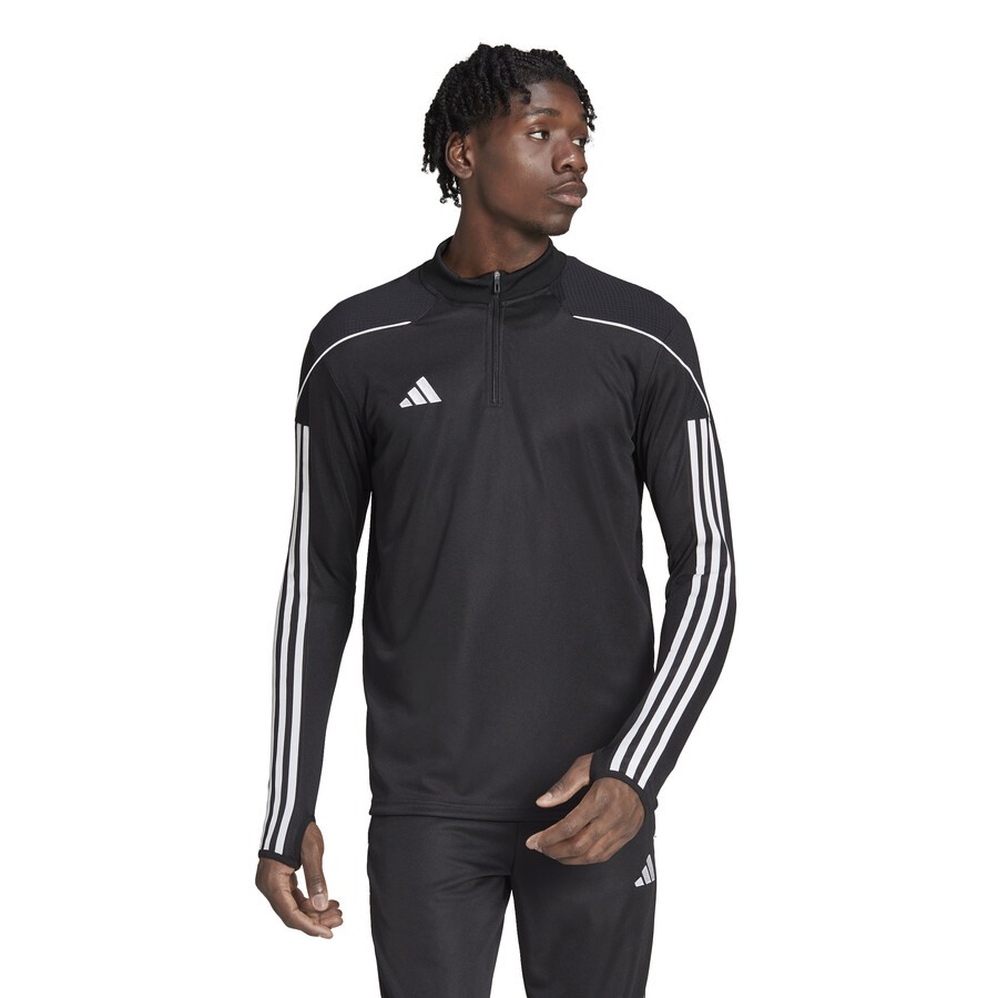 Sweat zippé adidas Tiro23 League noir blanc