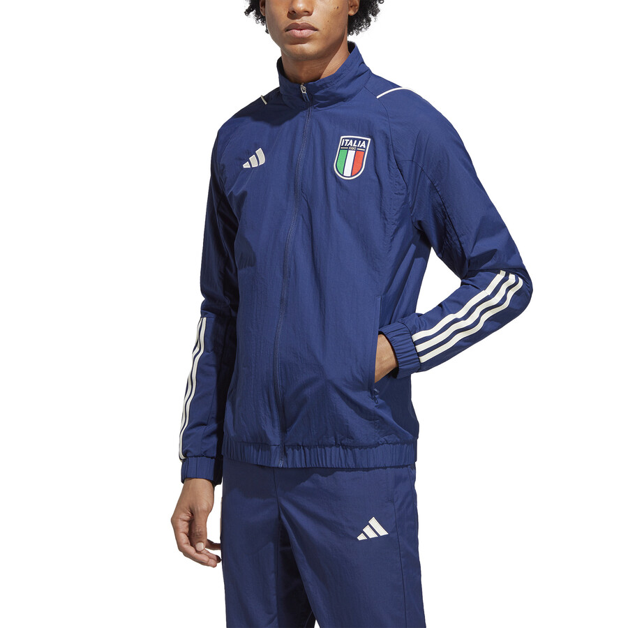 Veste survêtement Italie Woven bleu blanc 2023