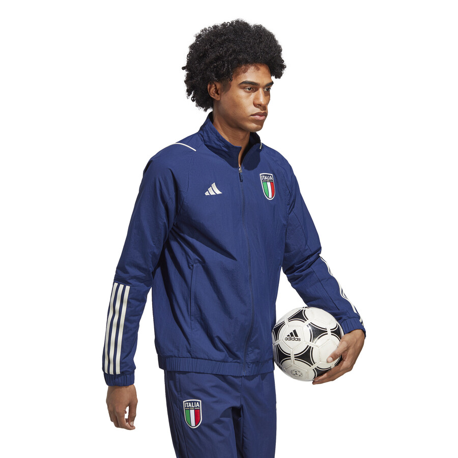 Veste survêtement Italie Woven bleu blanc 2023