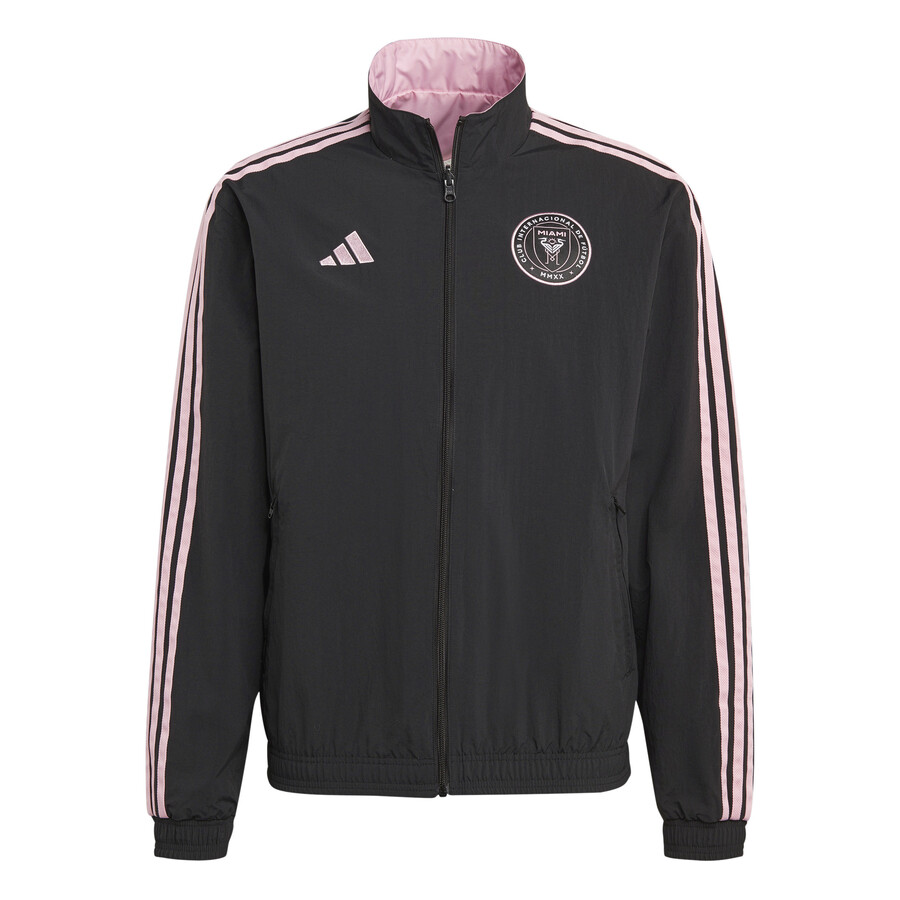 Veste survêtement Inter Miami Anthem noir rose 2023