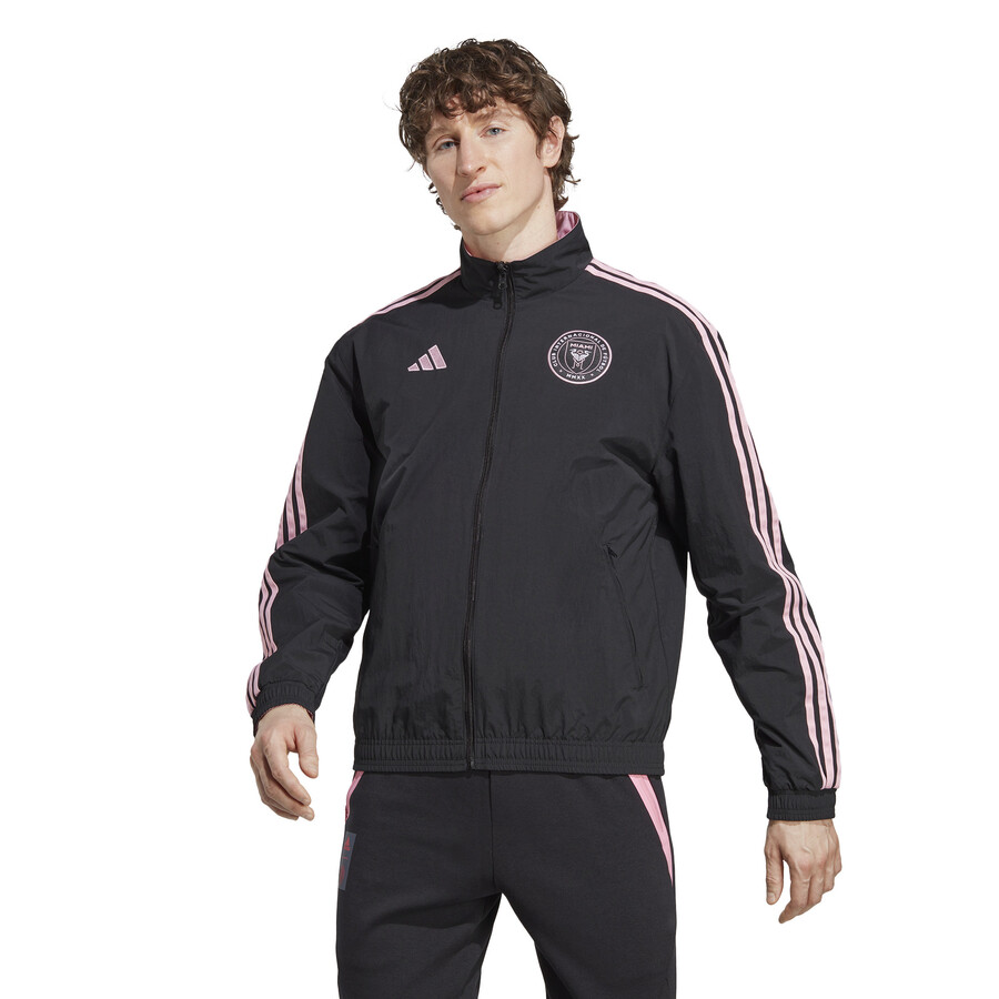 Veste survêtement Inter Miami Anthem noir rose 2023