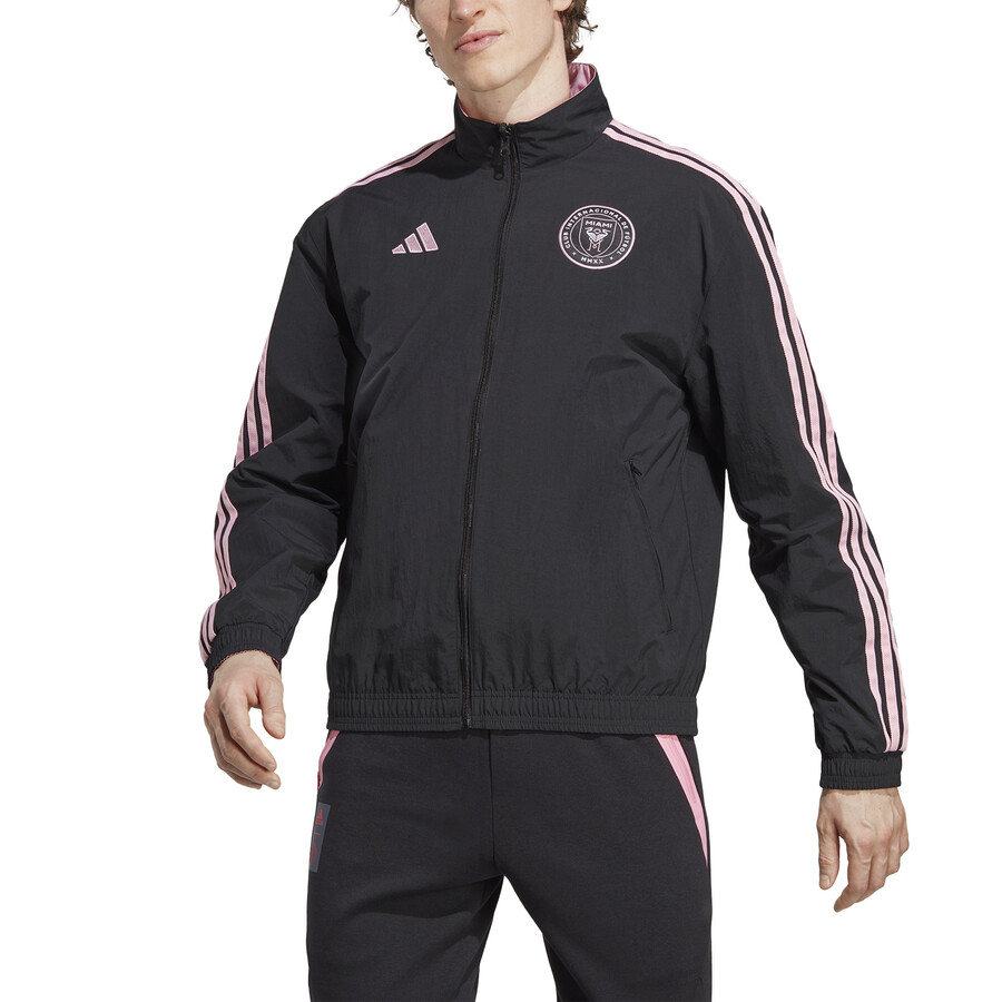 Veste survêtement Inter Miami Anthem noir rose 2023