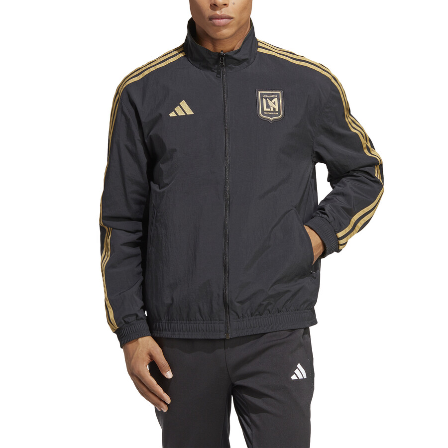 Veste survêtement Los Angeles FC Anthem noir or 2023