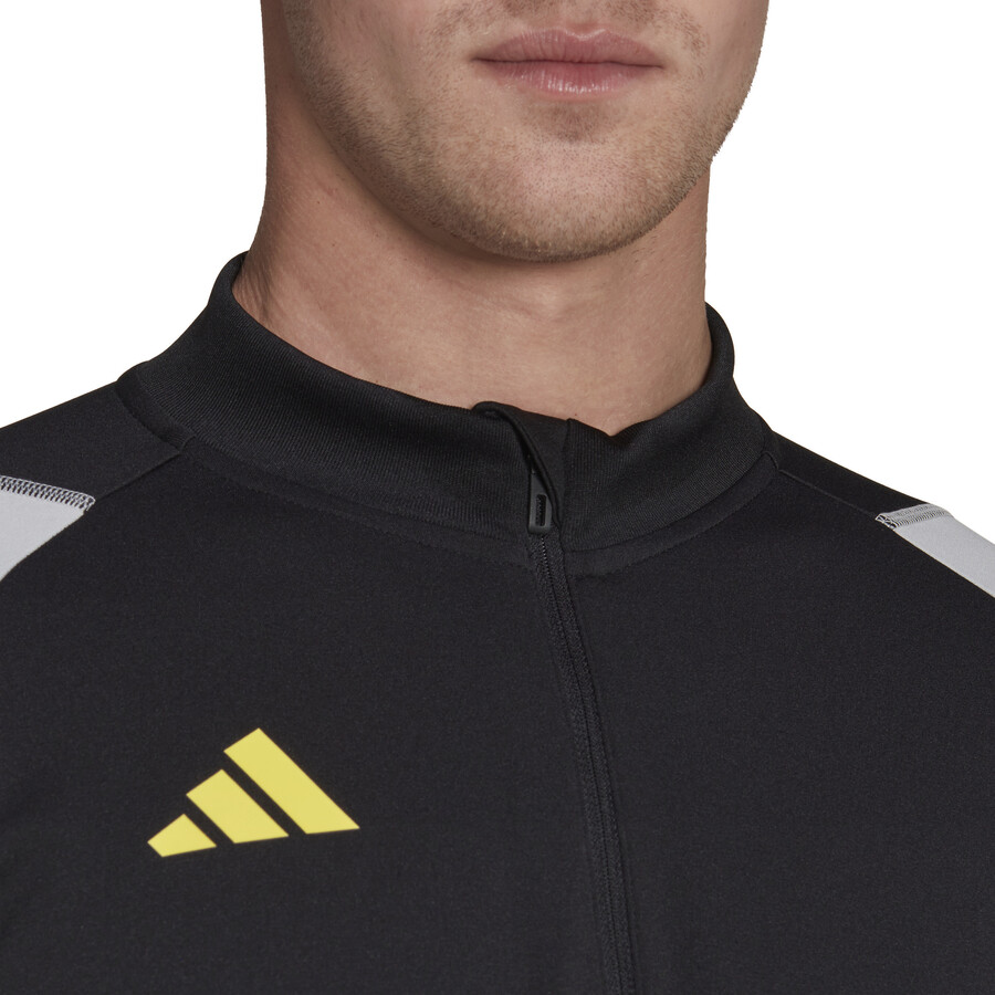 Sweat zippé adidas Tiro23 gris jaune