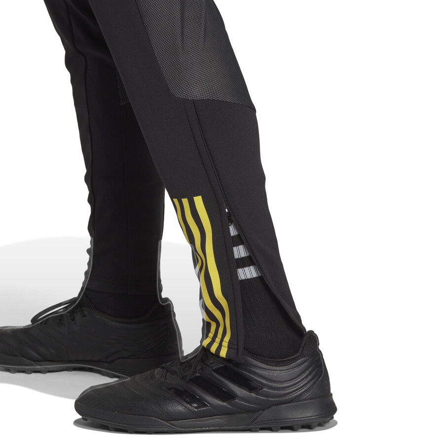 Pantalon survêtement adidas Tiro23 noir jaune