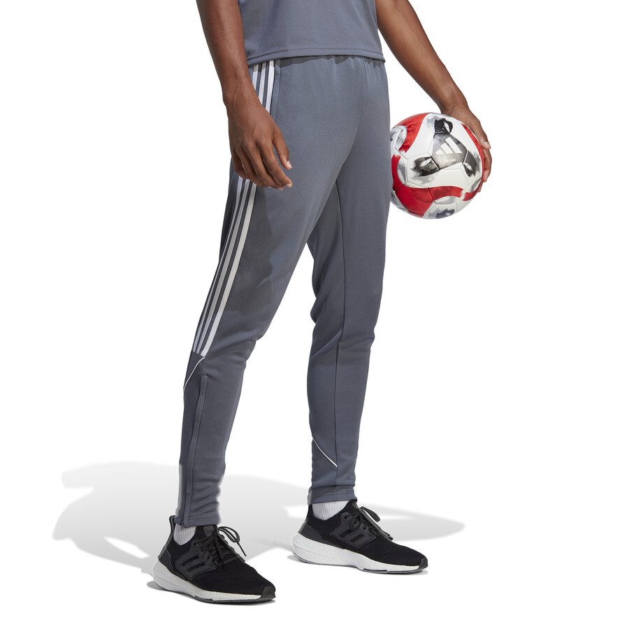 Pantalon survêtement adidas Tiro23 League gris blanc