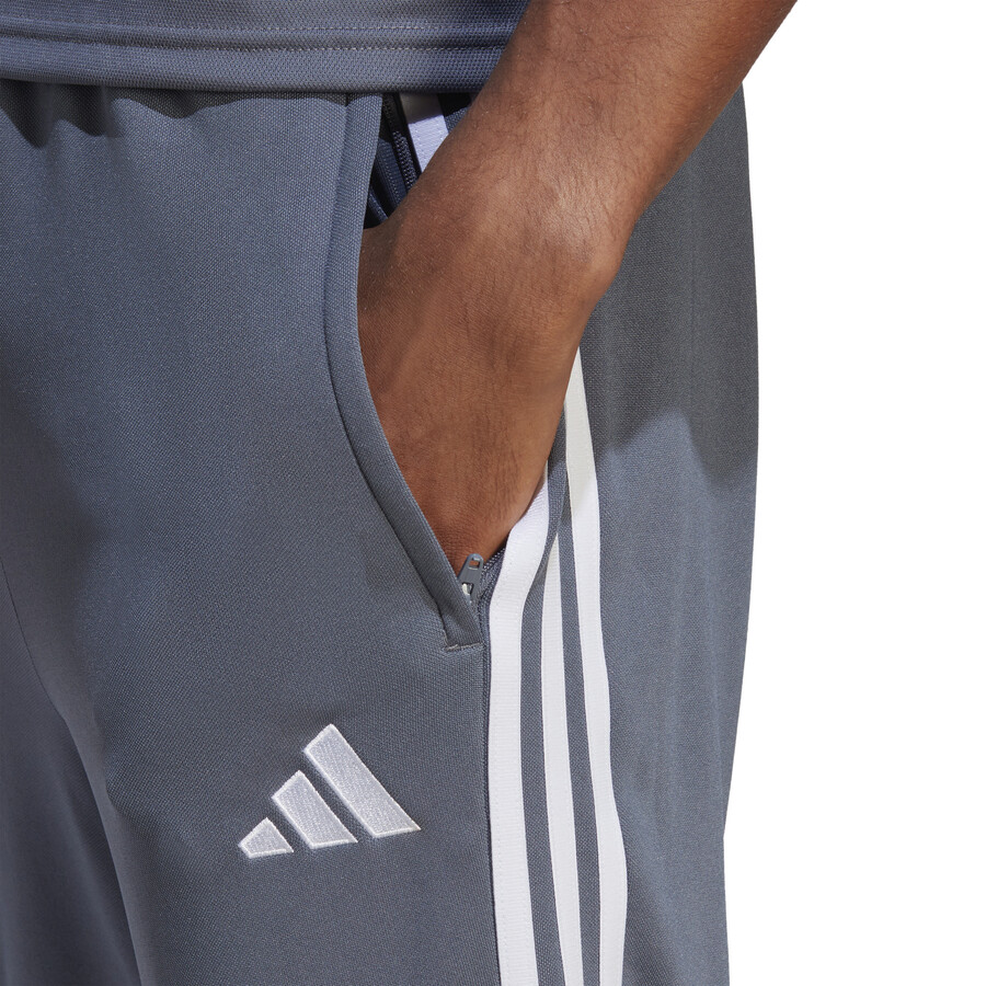 Pantalon survêtement adidas Tiro23 League gris blanc