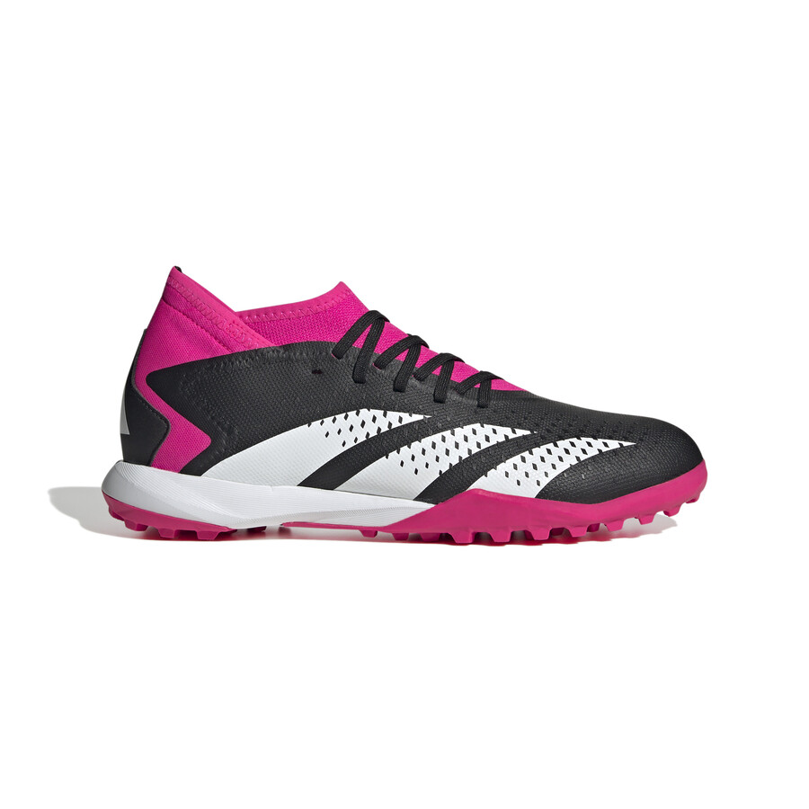 adidas Predator Accuracy.3 montante Turf noir rose sur Foot