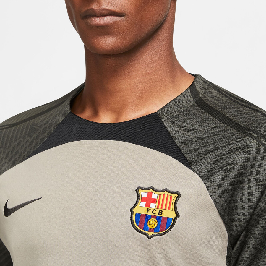 Maillot entraînement FC Barcelone beige gris 2023/24