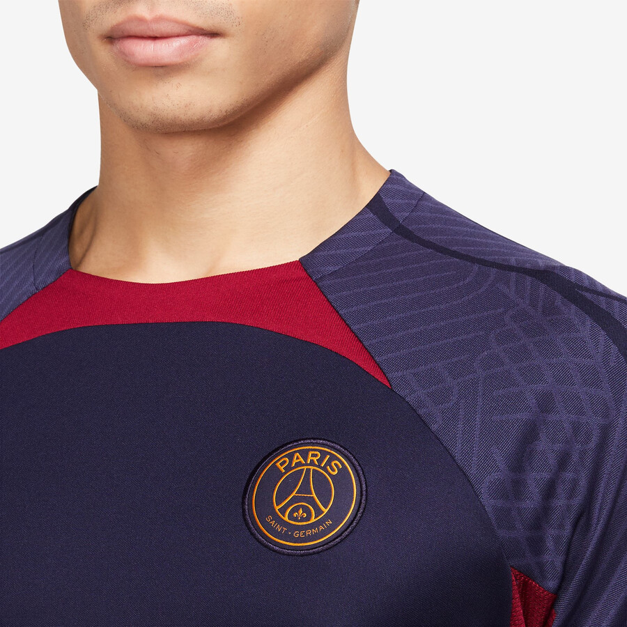 Maillot entraînement PSG Strike bleu or 2023/24