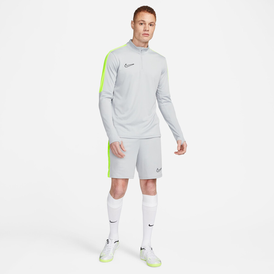 Sweat zippé Nike Academy gris jaune