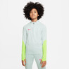 Sweat zippé junior Nike strike gris jaune