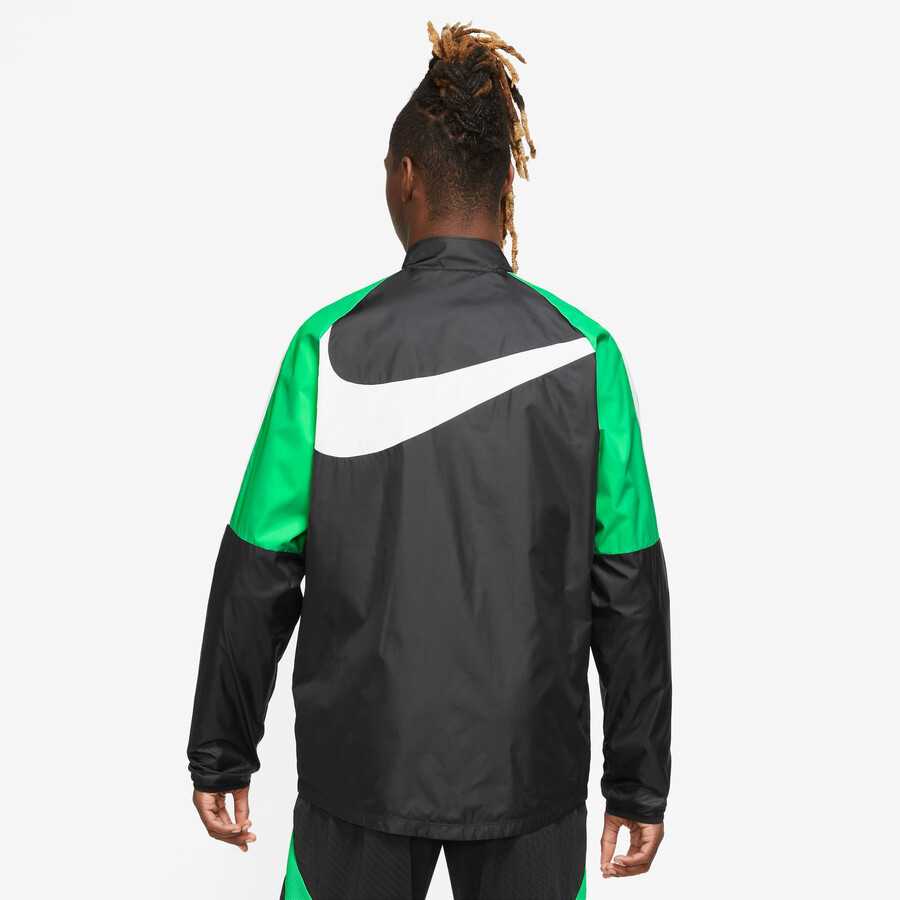 Veste imperméable Liverpool Academy noir vert 2023/24