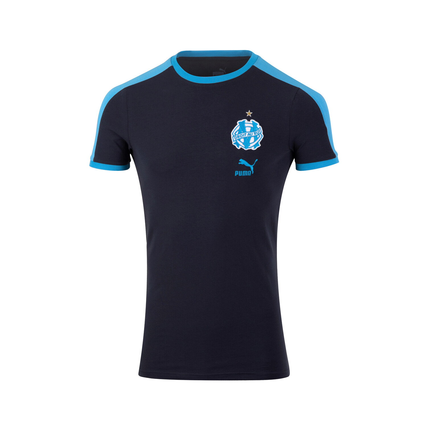 T shirt OM Heritage bleu 2022 23 sur Foot.fr