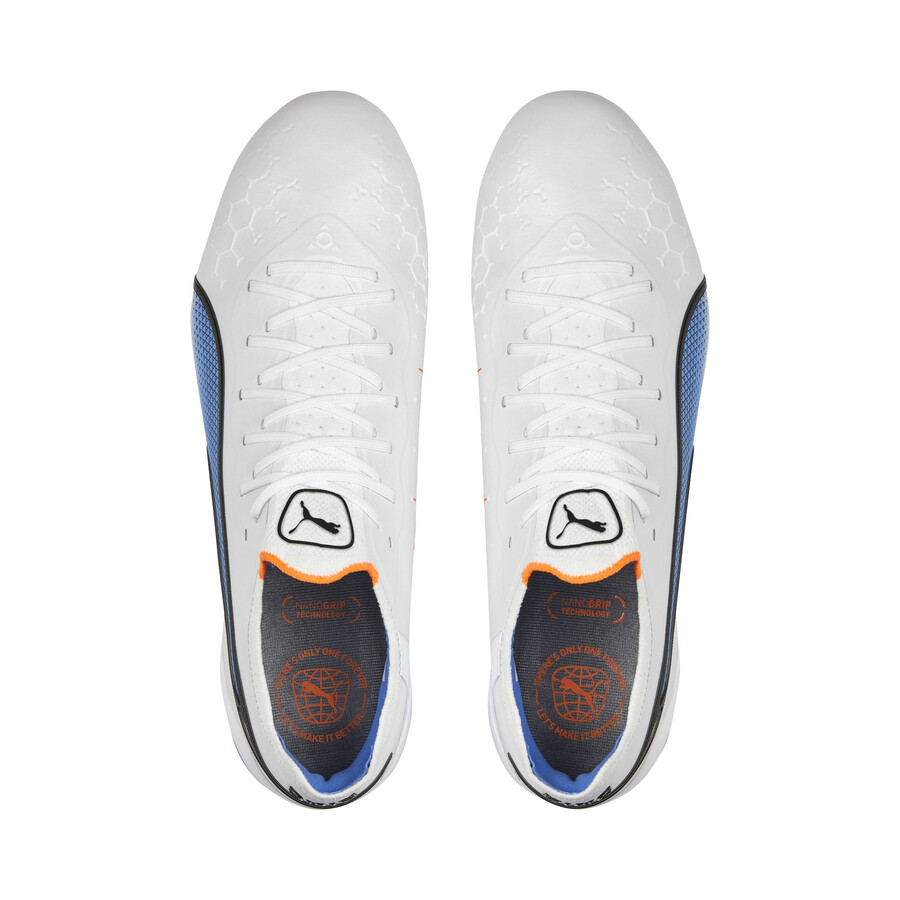 Puma King Ultimate FG/AG blanc bleu