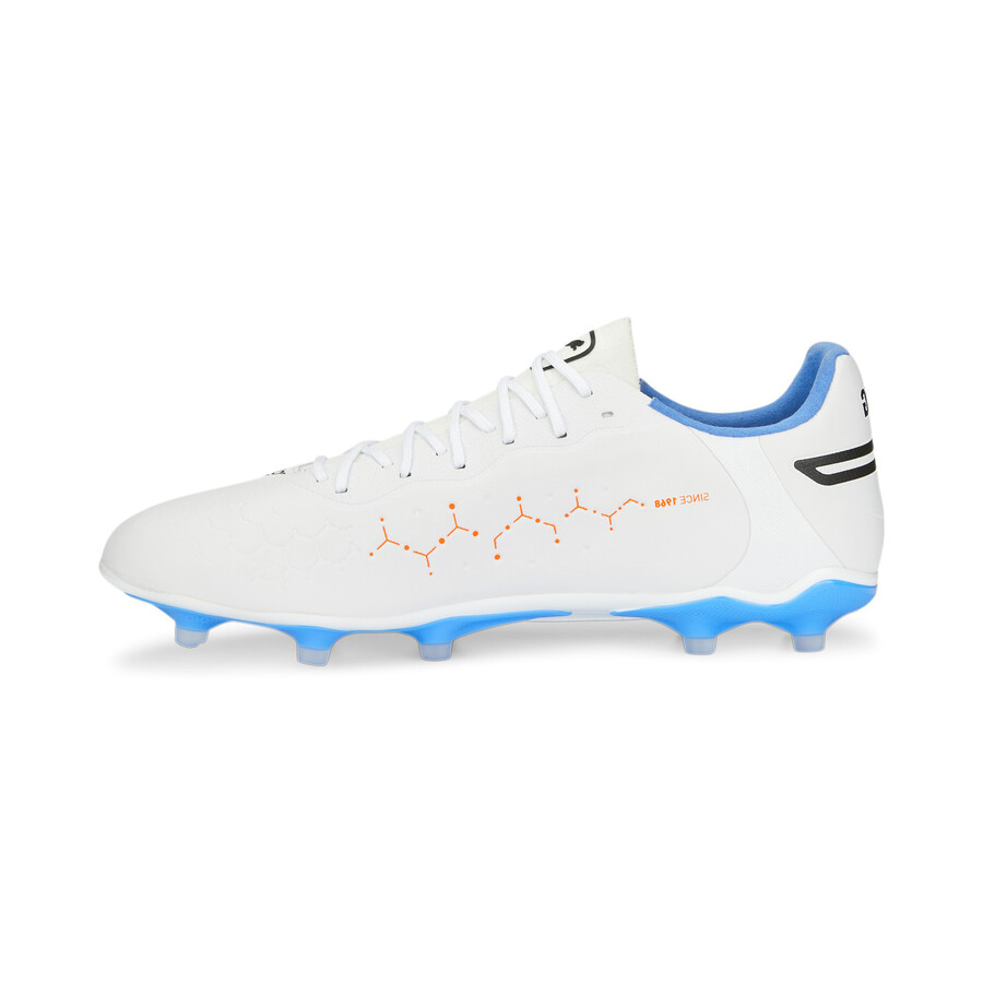 Puma King Pro FG/AG blanc bleu