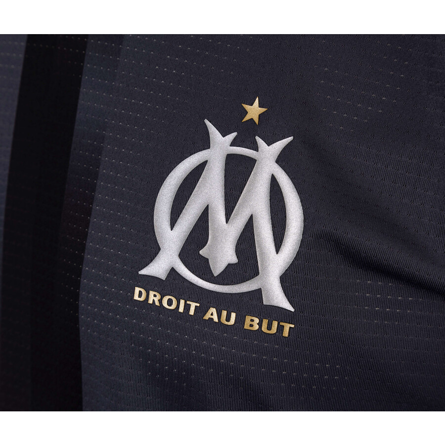 Maillot avant match OM Celebration noir gris 2022/23