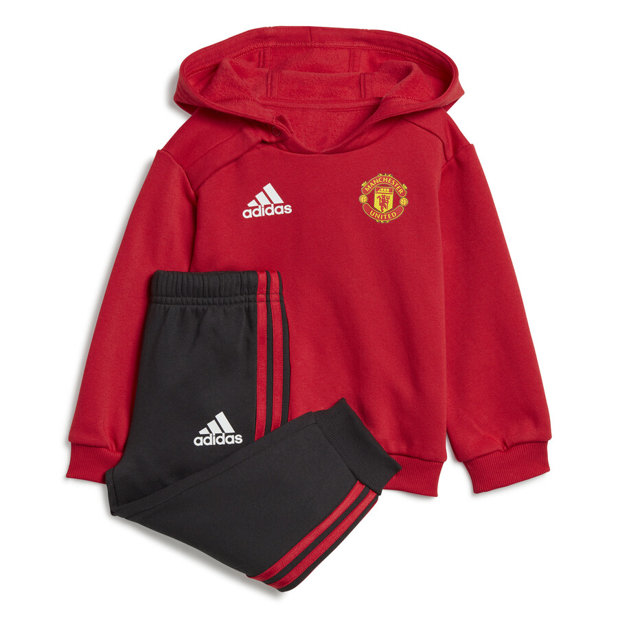 Ensemble survetement adidas rouge best sale