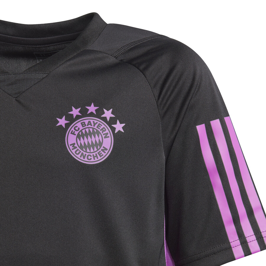 Maillot entraînement junior Bayern Munich noir violet 2023/24