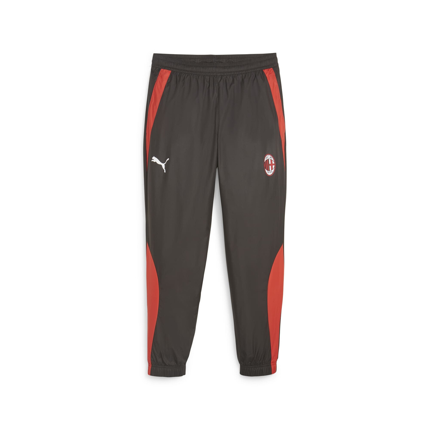 Pantalon Surv Tement Avant Match Milan Ac Woven Noir Rouge Sur