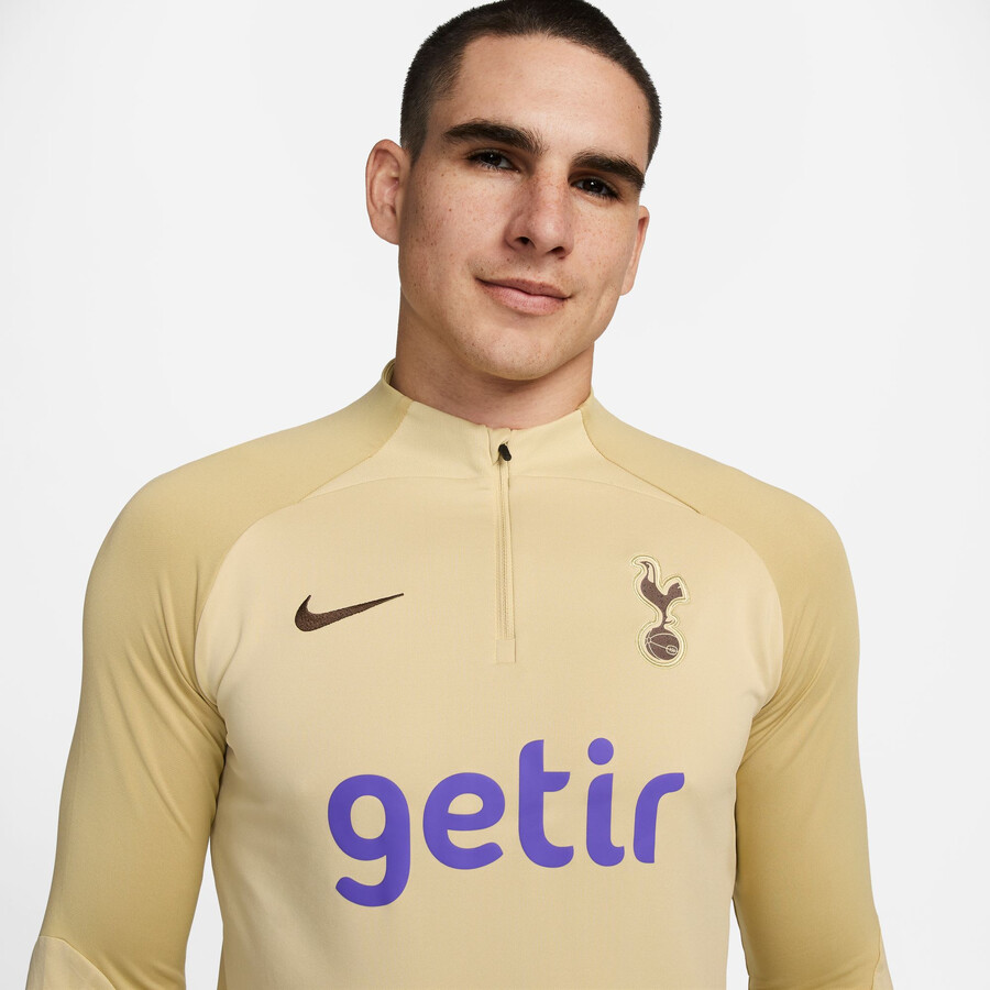 Sweat zippé Tottenham Strike beige 2023/24