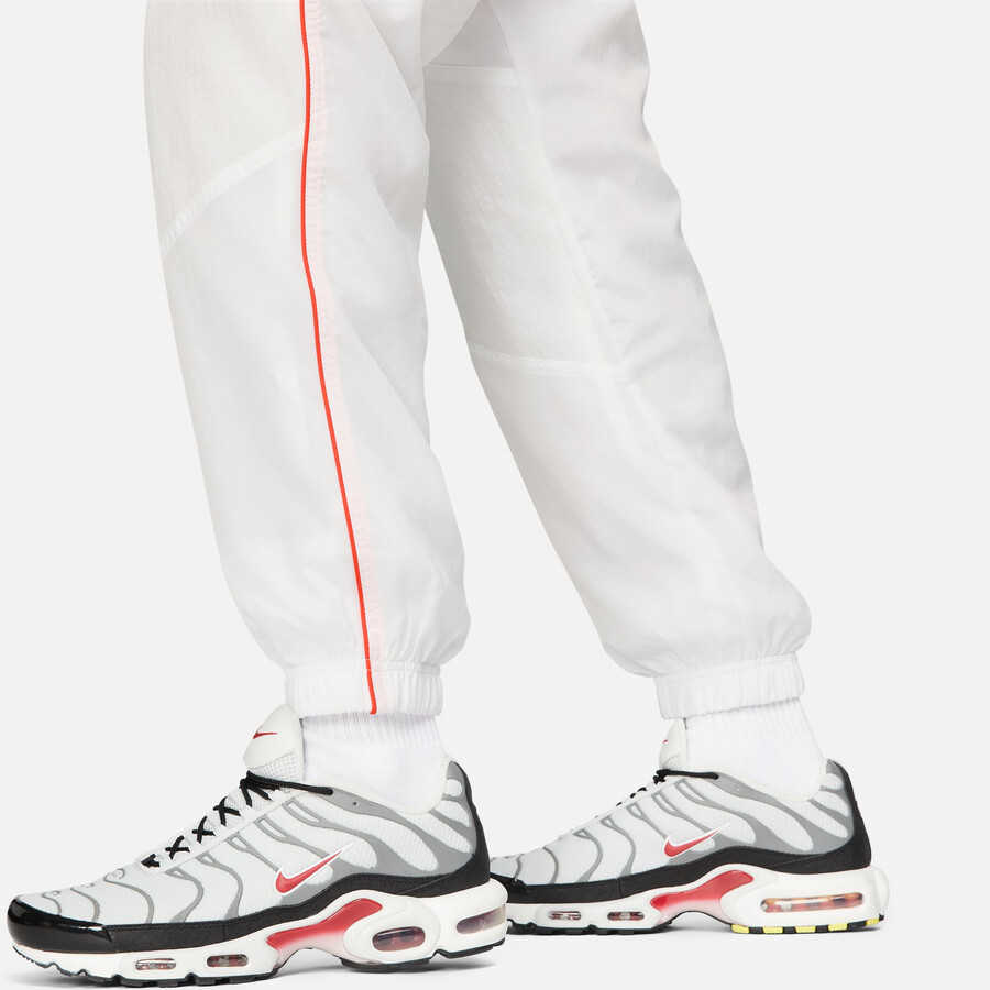 Pantalon survêtement Nike Air woven blanc rouge