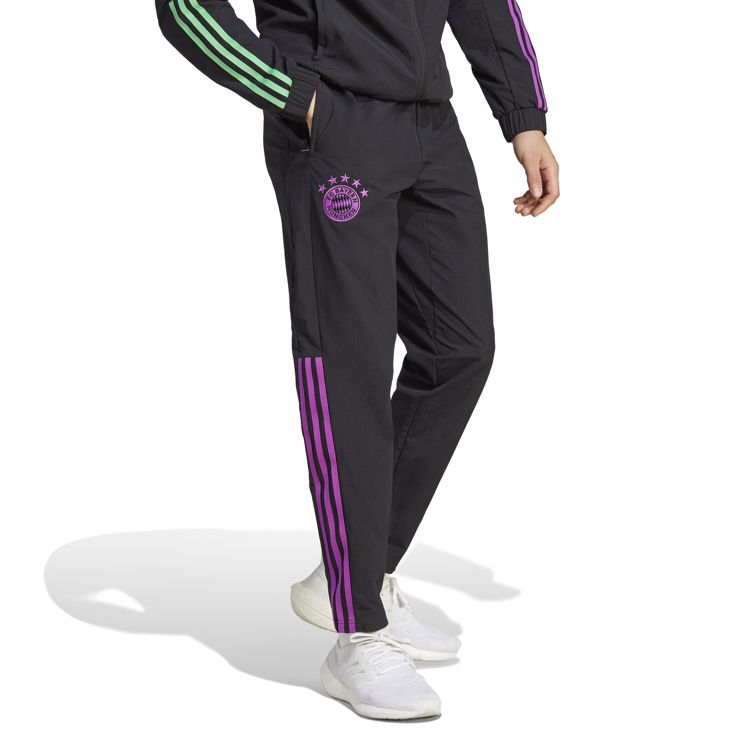 Survêtement adidas Bayern München Sweat 2023/2024 noir vert violet