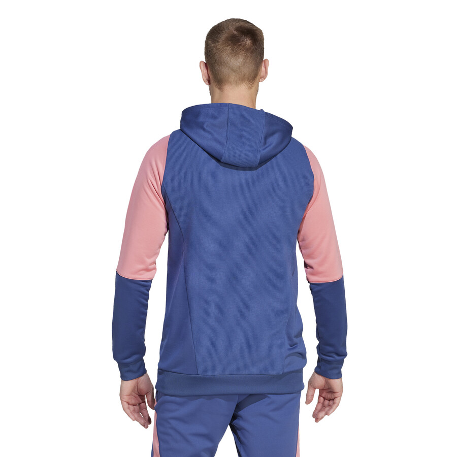 Sweat zippé à capuche OL bleu rose 2023/24