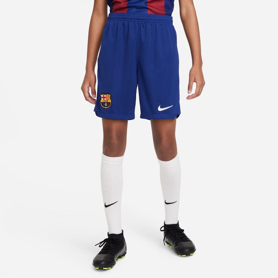 Short junior FC Barcelone domicile 2023/24