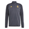 Sweat zippé Real Madrid gris jaune 2023/24