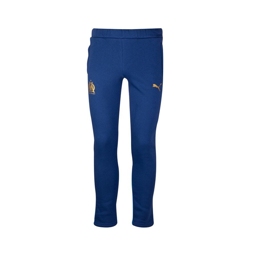 Pantalon survêtement junior OM Casual bleu or 2023/24