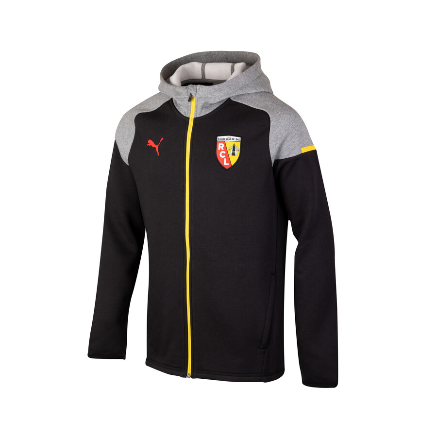 Veste survêtement RC Lens Casual noir gris 2023/24