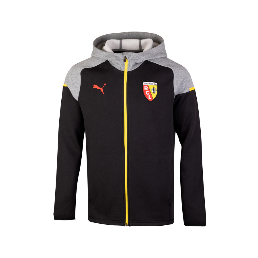 Veste survêtement RC Lens Casual noir gris 2023/24