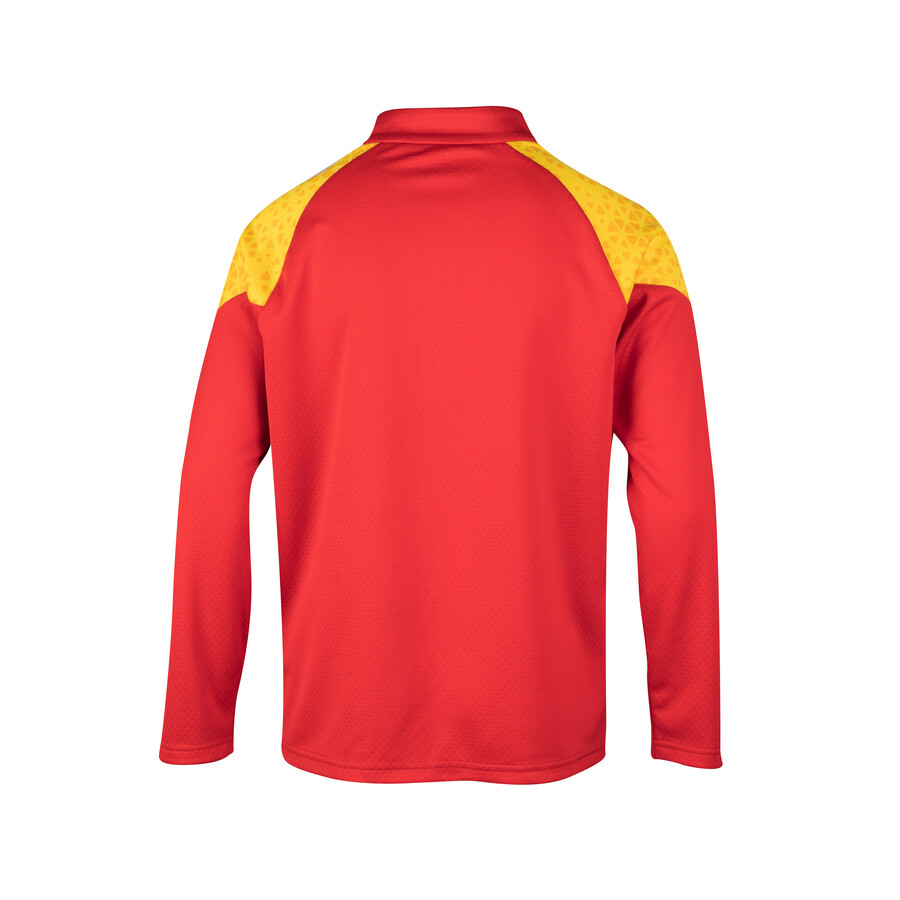 Sweat zippé junior RC Lens rouge jaune 2023/24