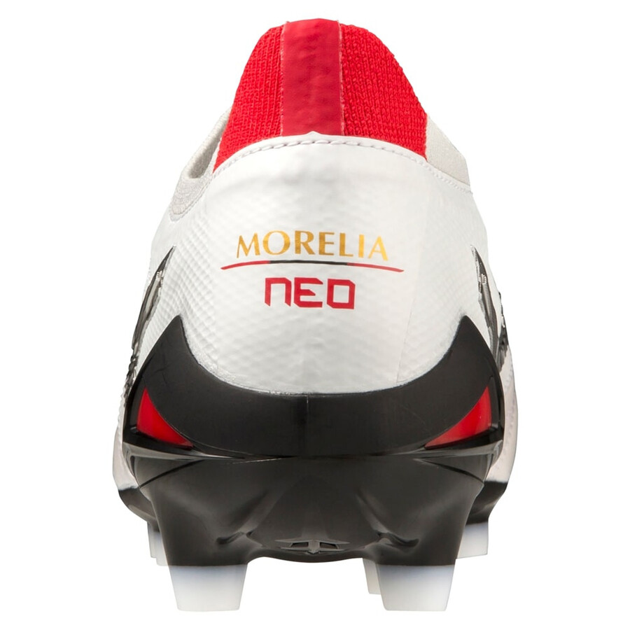 Mizuno Morelia Neo Beta Japan Elite FG blanc rouge