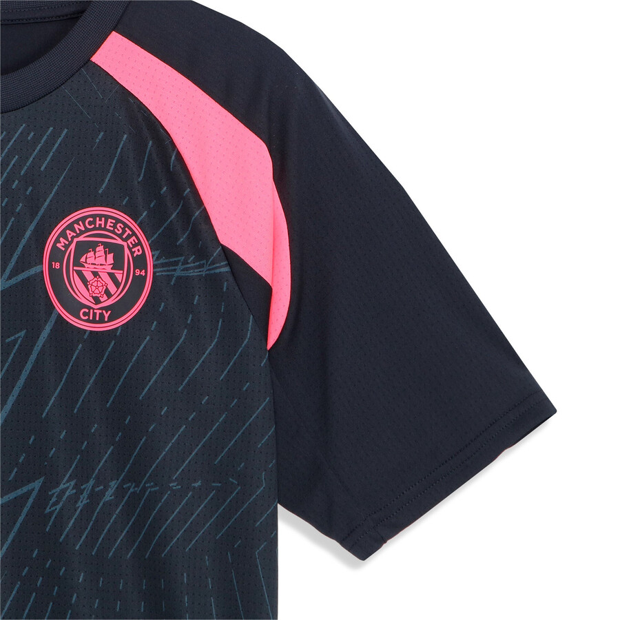 Maillot avant match Manchester City noir rouge 2023/24