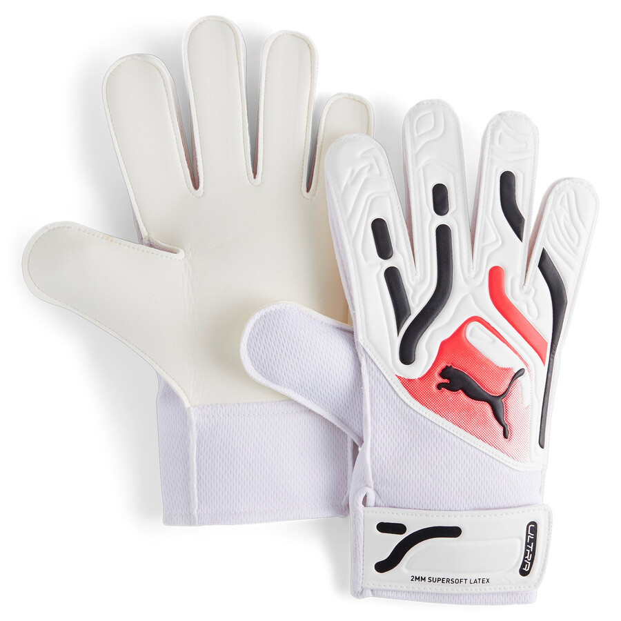 Gants gardien Puma Ultra Play blanc rouge