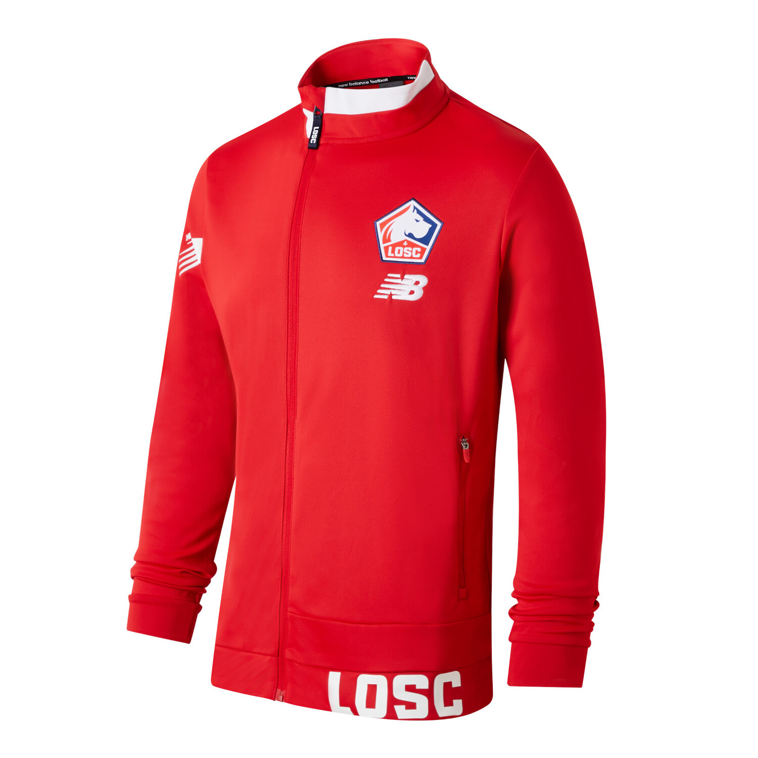 Veste survêtement avant match LOSC rouge 2023 24 sur Foot fr