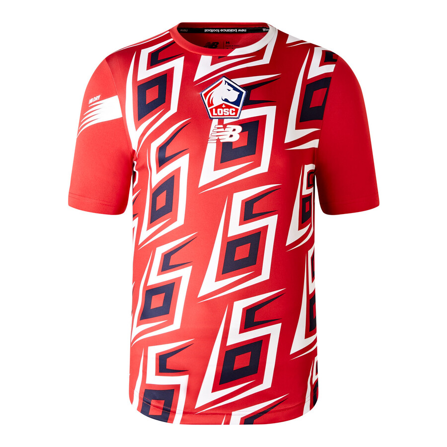 Maillot Entra Nement Losc Rouge Bleu Sur Foot Fr