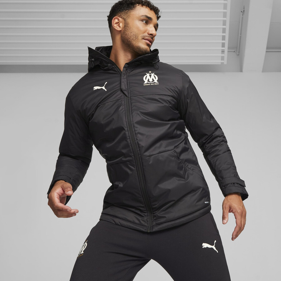 Manteau OM noir 2023 24 sur Foot