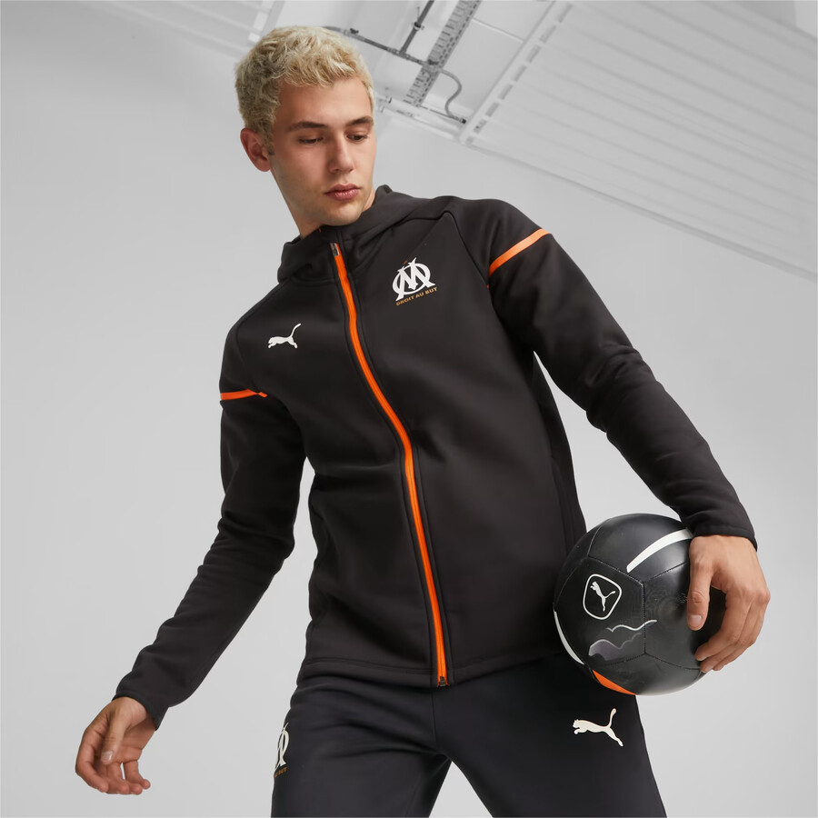 Veste om noir et orange sale