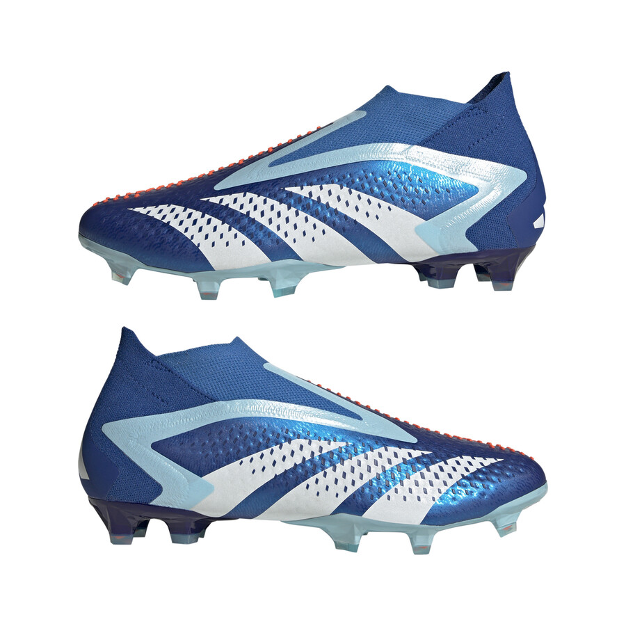 adidas Predator Accuracy+ montante FG bleu blanc