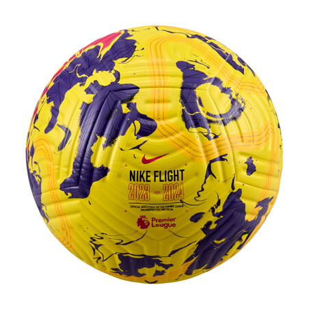 Ballon Nike Premier League Flight jaune 2023/24 sur