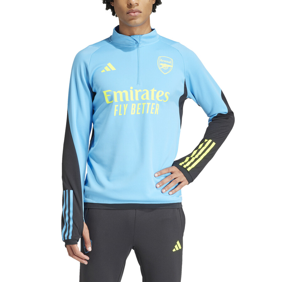 Sweat zippé Arsenal bleu jaune 2023/24