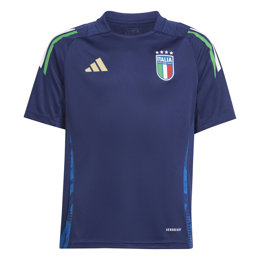 Maillot entraînement junior Italie bleu foncé 2024